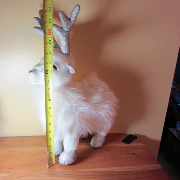 plush 2019 trov white and silver reindeer retired (W4216) - Picture 2 of 12